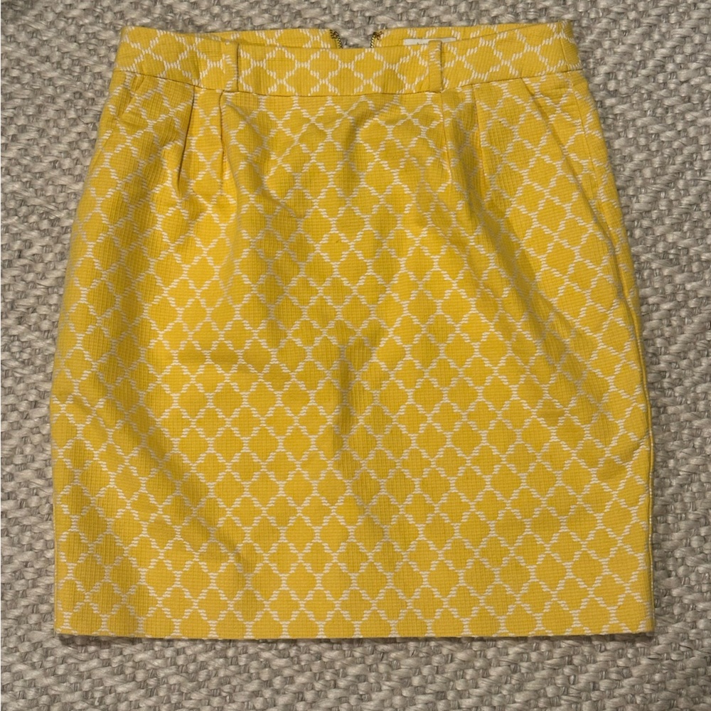 Kate Spade Yellow Bubble Knee-Length Skirt